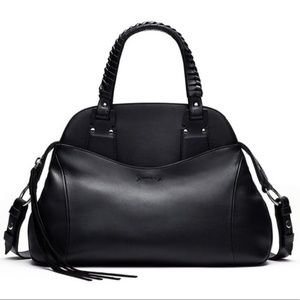 Elizabeth and James Trapeze Leather Satchel